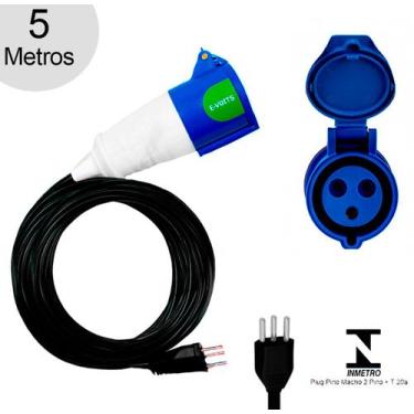 Imagem de Adaptador 32A Carregador Carro Elétrico 5m Original JAC - Evoits, 16A