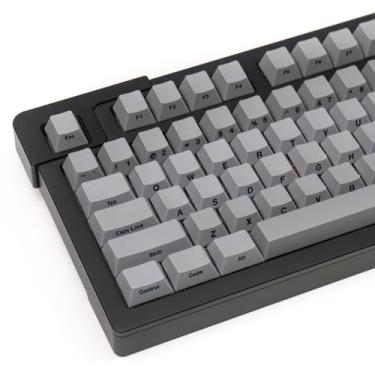 Imagem de Teclas PBT Gray Cherry Profile DYE-Sub Custom Minimalista para 60% 65% 75% 80% Cherry Gateron MX Switches Teclados Mecânicos (Teclas 107K)