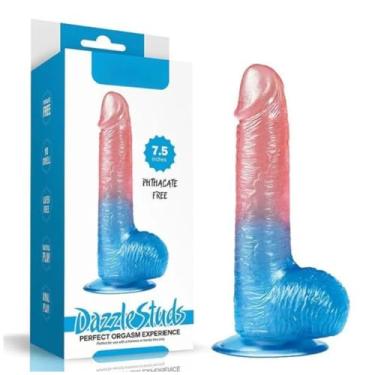 Imagem de Prótese Pênis Realística Com Escroto E Ventosa 20 X 3,5Cm Brinquedo Dildo Prazer Intenso e Conforto