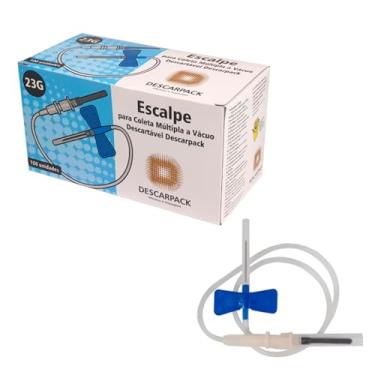 Imagem de Escalpe Coleta 23g Múltipla A Vácuo Descarpack 100un