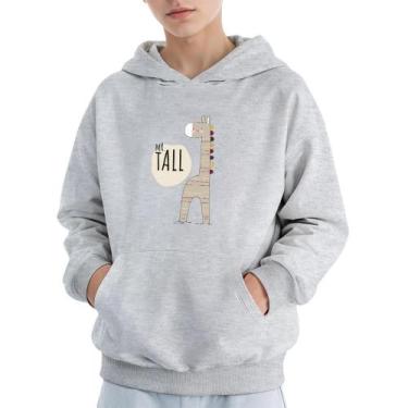 Imagem de Moletom Infantil Canguru Menino Algodão Estampa Mr Tall - Samcro Vestu