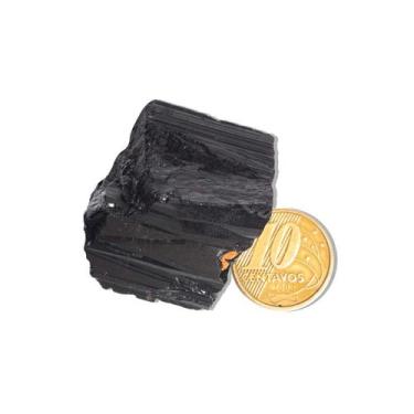 Imagem de 01 Turmalina Preta Pedra Natural 30 a 50g Média 4,5cm Tipo B - Cristai
