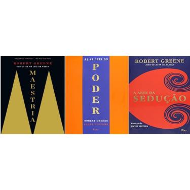 Imagem de Kit 3 Livros Robert Greene Maestria Sedução 48 Leis Do Poder