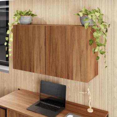 Imagem de Armários Aéreos Escritório 120cm x 36cm 2 portas F5 Office - F5 Office