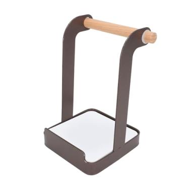 Imagem de Organizador Multifuncional da Prateleira de Rolamento - Suporte de Utensílio, Suporte Tábua Corte, Descanso Colher, Rack Tampa para Armazenamento Bancada Cozinha (Marrom)