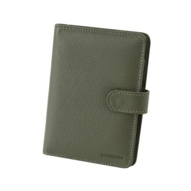 Imagem de Porta-Passaporte Couro Couro50 c/ Bolso para AirTag 741, Army