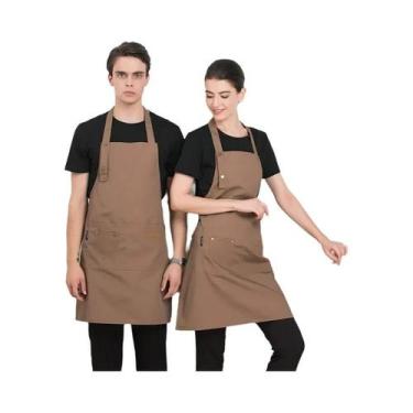 Imagem de Avental de Cozinha Unissex Fino e Confortável - Ideal para Chefs, Rest