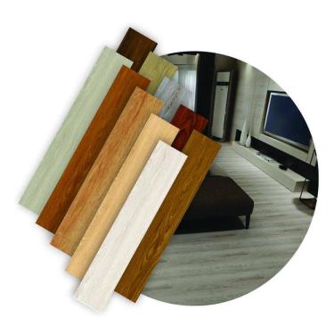 Imagem de Piso Vinilico Autocolante Madeira 12 Unid. Nogueira Vintage