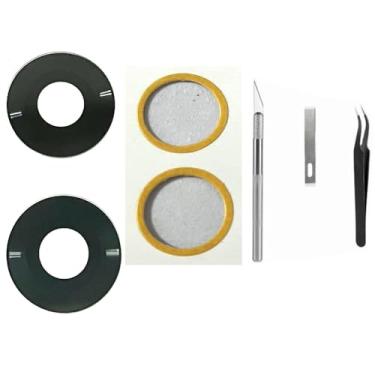 Imagem de 1 conjunto/2 peças de reposição para lente traseira da câmera traseira de vidro para Motorola Moto G Power 5G 2024 XT2415 Incl Kit de ferramentas