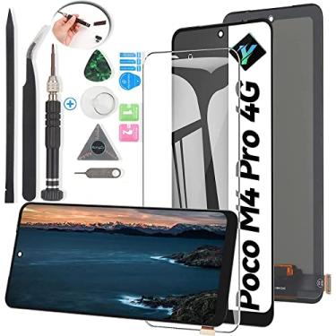 Imagem de YWLRONG Display para Xiaomi Poco M4 Pro 4G Tela de substituição Touch LCD Display digitalizador montagem para 2201117PI 2201117PG com ferramenta