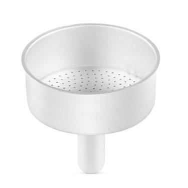 Imagem de wedrink Filtro de funil de reposição Moka para máquina de café expresso de alumínio, cesta de filtro para cafeteira de café expresso (3 xícaras)
