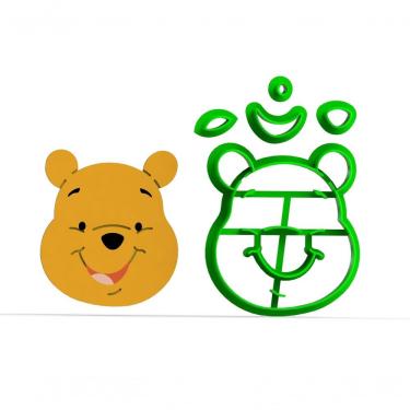 Imagem de Cortador Ursinho Pooh - Modular Tamanho 6 Cm