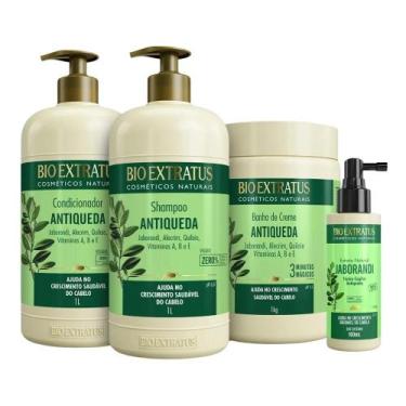 Imagem de Kit Bio Extratus Jaborandi Sh. Cond. Banho De Creme E Tonico