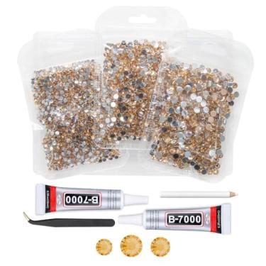Imagem de qiipii Cristal Champanhe Com Strass De Resina Cola B7000 Para Artesanato Deslumbrante 3 Mm 4 5 Fundo Plano, Pedras Douradas, Diamantes, Cristais, Gemas, Unhas, Rosto, Olhos, Maquiagem, Copos, Garraf