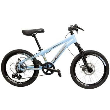 Imagem de BICICLETA ARO 20 RINO INFANTIL FREIO A DISCO CAMBIO SHIMANO (Azul Bebe)