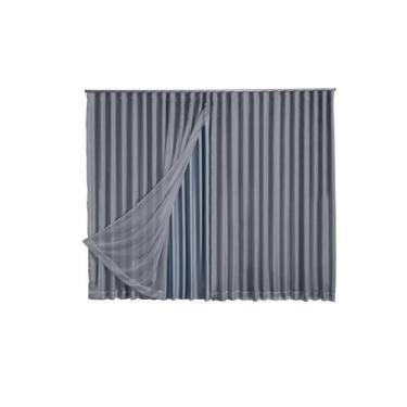 Imagem de Cortina Microfibra Com Voil 2,80X2,30 Para Trilho Suíço - Ludatex