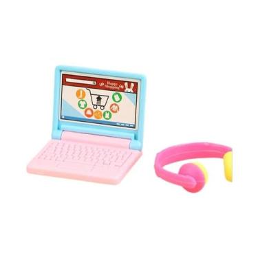 Imagem de 1/12 Escala Casa De Bonecas Escritório Computador Brinquedo Portátil M
