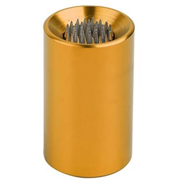 Imagem de Ferramenta de ponta de bilhar portátil 2in1 Reparação de bastão de bastão de piscina de piscina picareta de alumínio de alta qualidade Anti ferrugem leve para os amantes do bilhar (Ouro)