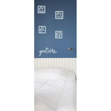 Imagem de Kit Plaquinha Decorativa Gratidão Com 4 Quadrinhos Decorativo Branco