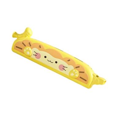 Imagem de Dynwave infantil 3 em 1, apito leve, brinquedo educativo fofo, órgão bucal, instrumento musical, brinquedo para atividades de palco para crianças, Amarelo