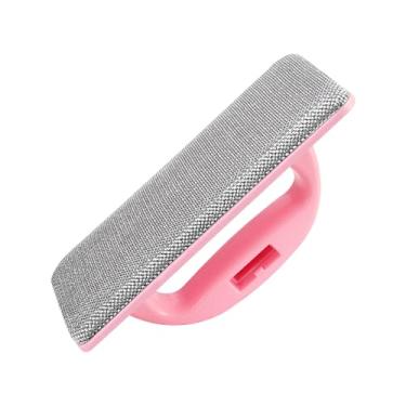 Imagem de MingQiEven 1 pacote com escova de limpeza de tela de janela – Ferramenta de limpeza profunda removível 2 em 1, reutilizável, molhado/seco para janelas, telas, sofá, carpete (rosa)