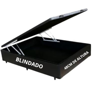 Imagem de Cama Box Baú Casal com 48cm de altura total - Reforçado/Blindado