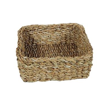 Imagem de Cesto Organizador De Seagrass Quadrado Aimore Jolitex Mek - G 26x26x12cm