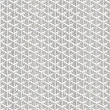 Imagem de Papel De Parede Fiesta Modern Triângulos 3d Prateado 543252 Fiesta Modern 543252