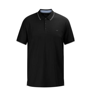 Imagem de Polo Plus Size Hangar 33 Piquet Preto Tam. G2-Masculino