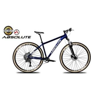 Imagem de Bicicleta Aro 29 Nero 5 Peças Inteira Absolute 12v Garfo com Trava k7 11/52 Freio Hidráulico Pneu c/Faixa (Azul, 19)