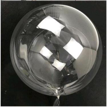 Imagem de 10 Balão Bubble Bolha Transparente Cristal 18 Polegadas 45cm - Decoraç