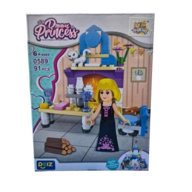 Imagem de Lareira Bloco De Montar Dream Princess - ToyKing TKAB7864