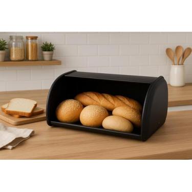Imagem de Porta Pão De Ferro Conserve Preto 35X23X14Cm - Jolitex Mek