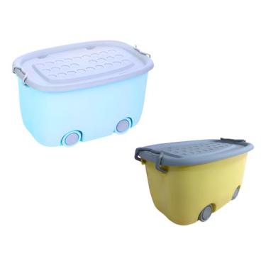 Imagem de Kit 2 Organizadores Para Carrinhos, Bonecos E Lego P E G - Tibaby, Azu