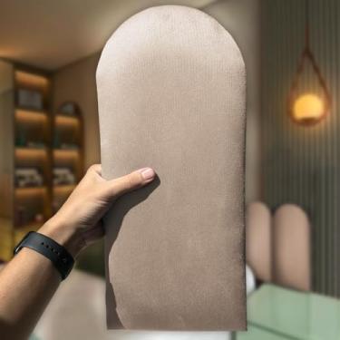 Imagem de Cabeceira Estofada Nuvem Cama Casal King e Super King Nuvem Placas Adesivas Decorativa 2,00mX60cm (Bege)