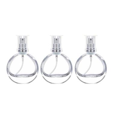 Imagem de Rowcay 3 frascos de perfume atomizadores, frasco de perfume recarregável de névoa fina - frasco portátil de vidro para viagem, recipientes vazios para óleo essencial e perfume (30 ml)