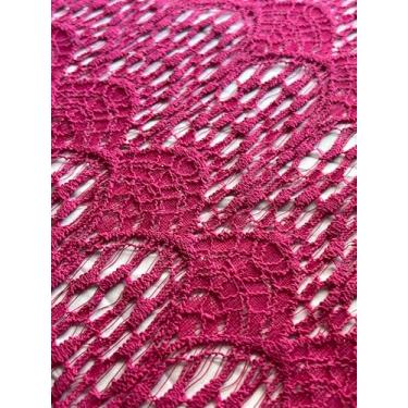 Imagem de Tecido Renda Guipir I 1m x 1,40m I 62% Algodão 36% Poliamida 2% Viscose (Lipstick)