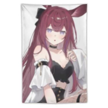 Imagem de LIEGBMEU Sexy Bikini Hot Anime Girl Tapeçaria 101.6 cm x 152.4 cm Interior Exterior Wall Quilt Art Decoração de Tapeçaria Caprichosa, AF175
