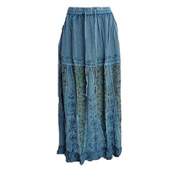 Imagem de Saia Indiana Longa Bordada