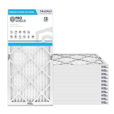 Imagem de 14 x 24 x 1 MERV 13 filtro plissado pacote com 12
