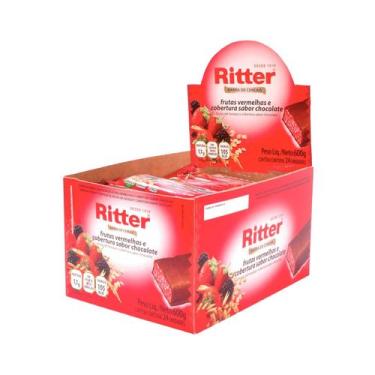 Imagem de Barra de Cereal Frutas Vermelhas com Chocolate display com 24 un - Rit