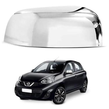 Imagem de Aplique Cromado Para Retrovisor March 11/21 - Lado Direito - SHEKPARTS