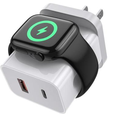 Imagem de Carregador 3 em 1 para Apple Watch HONOT HNT-PD2001 Carregamento rápid