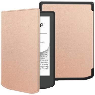 Imagem de Kepuch Custer Capas para Pocketbook Verse Lite/Pro PB634 / PB629,Couro-PU Bolsas Estojos - Rose Ouro