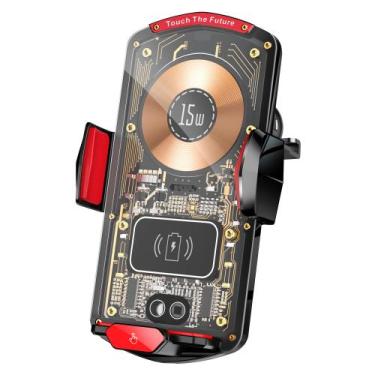 Imagem de Carregador de carro sem fio Mount Ryaacphi 15W Fast Charging