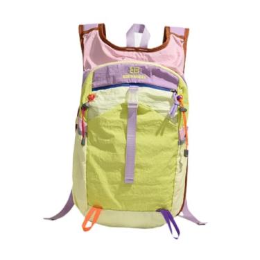 Imagem de Generic Mochila para ciclismo, bolsa para andar de bicicleta, casual, nylon, à prova d'água, leve, mochila para caminhadas, trekking, motocicleta, viagem, Verde