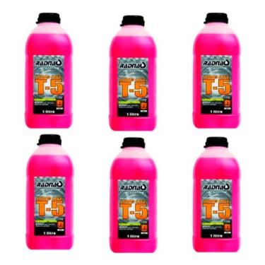 Imagem de Kit 06 aditivo radiador rosa long life  t5 concentrado - Geral