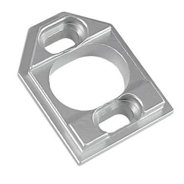 Imagem de Almencla Placa de montagem de motor de carro RC, liga de alumínio, suporte de base de motor de modificação resistente, peça de atualização para 14210 1/14 1/16, Prata