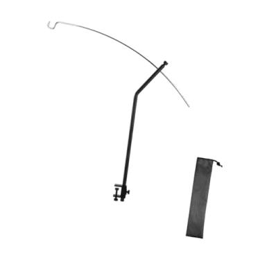Imagem de KiBcsLic Suporte para Lanterna de Acampamento, Suporte para Lâmpada de Mesa, Suporte para Lanterna Removível Multiuso, ótimo para Mochilas, Churrascos E, Seção única