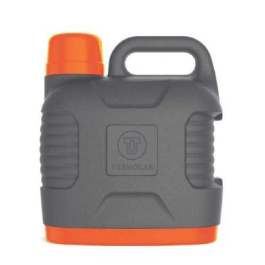 Imagem de Garrafa Térmica Termolar Cinza e Laranja 5L, 5L, Cinza